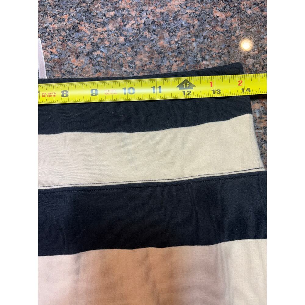 Free People Rugby Stripe Maxi Skirt Cream Black Cotton Blend Size S - Picture 7 of 15